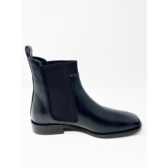 EVERLANE Italian Leather Square Toe Chelsea Boots Black SZ 7 READ - Picture 16 of 16